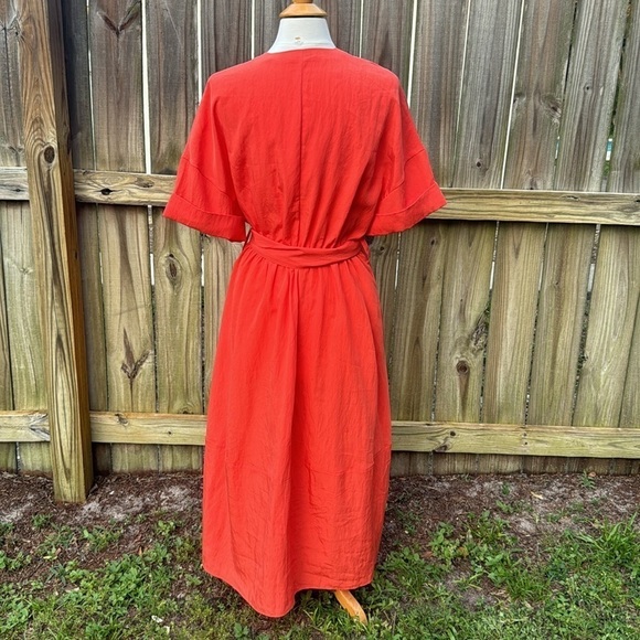 Vince Belted V-Neck Dress, size XS - Picture 6 of 13